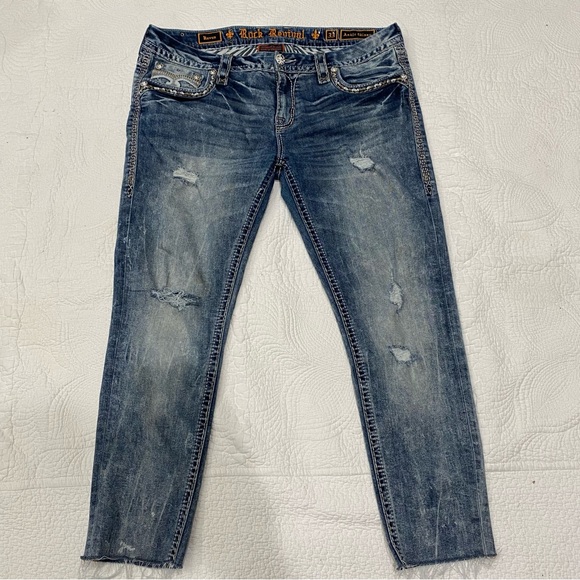 Rock Revival Raven Ankle skinny Size 33 - Picture 3 of 11